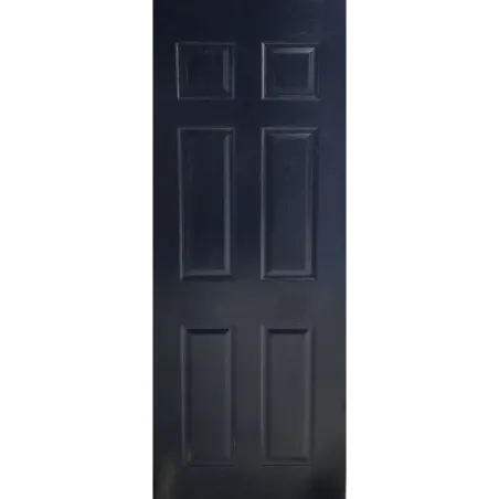 DOOR WOOD TUDOR 6 PANEL BLACK,  - Cashbuild