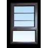 Window Frame Aluminium Pt69 Bronze With Buglar Bars With Clear Float Glass And Handle,  - Cashbuild