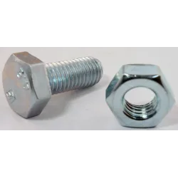 Eureka Set Screw & Nut Galvanised 10x25mm Quantity:10