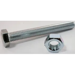 Eureka Set Screw & Nut Galvanised 12x100mm Quantity:4