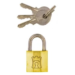 Fort Knox Brass Padlock Keyed Alike 20mm Quantity:3