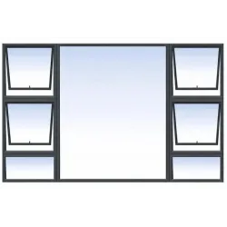 Window Frame Aluminium P4TT1815 1.8Mx1.5M Charcoal,  - Cashbuild