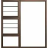 Window Frame Aluminium Ptt1515 Bronze With Burglar Bars With Clear Float Glass And Handle Left Hand,  - Cashbuild