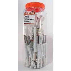 Eureka Nail-in White Rimmed 8x80mm Quantity:50