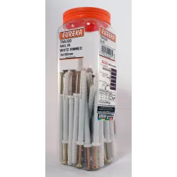 Eureka Nail-in White Rimmed 8x100mm Quantity:45
