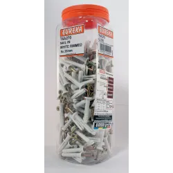 Eureka Nail-in White Rimmed 6x35mm Quantity:200