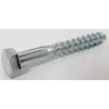 Eureka Coach Screw Galvanised Mild Steel 8x60mm Quantity:10