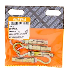 Eureka Expansion Bolt & Hook 6x45mm (12) Quantity:4