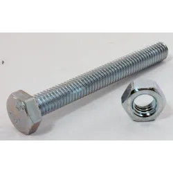 Eureka Set Screw & Nut Galvanised 6x50mm Quantity:6