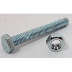 Eureka Set Screw & Nut Galvanised 8x60mm Quantity:8