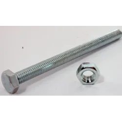 Eureka Set Screw & Nut Galvanised 6x75mm Quantity:4