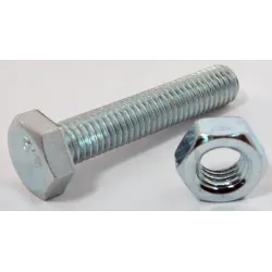 Eureka Set Screw & Nut Galvanised 8x40mm Quantity:10