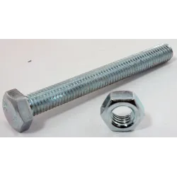 Eureka Set Screw & Nut Galvanised 8x70mm Quantity:6