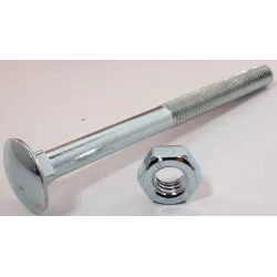 Eureka Cup Square Bolt & Nut Zinc Plated 10x120mm Quantity:4