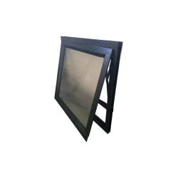 Window Frame Aluminium PT66 Obscure 590X590mm Charcoal