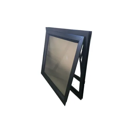 Window Frame Aluminium PT66 Obscure 590X590mm Charcoal