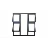 Window Frame Aluminium P4TT1515 1.5Mx1.5M Charcoal