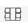 Window Frame Aluminium P4TT1815 1.8Mx1.5M Charcoal