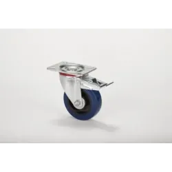 CASTOR 100MM 22 SERIES SWIVEL PLATE & BRAKE, HILLALDAM - Cashbuild