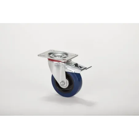 CASTOR 100MM 22 SERIES SWIVEL PLATE & BRAKE, HILLALDAM - Cashbuild
