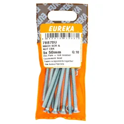 Eureka Machine Screw & Nut 5x50mm Quantity:10