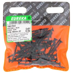 Eureka Drywall Screw Coarse Thread 39x50mm Quantity:50