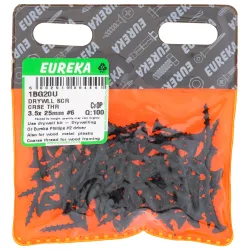 Eureka Drywall Screw Coarse Thread 35x25mm Quantity:100