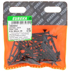 Eureka Drywall Screw Coarse Thread 42x40mm Quantity:50