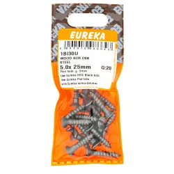 Eureka Wood Screw 50x25mm Quantity:20
