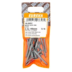 Eureka Wood Screw 45x40mm Quantity:16