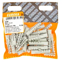 Eureka Wall Plug Nylon 8x40mm Quantity:30