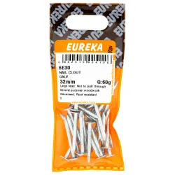 Eureka Nail Clout Galvanised 32mm Quantity:60g