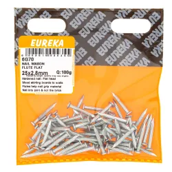 Eureka Nail Masonry Fluted Flat Head 25x28mm Quantity:100g