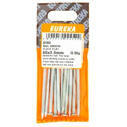 Eureka Nail Masonry Fluted Flat Head 65x35mm Quantity:50g