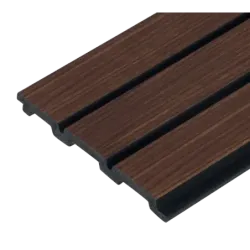 Willow Black High Impact 3D Slat Wall Cladding 2400mm x 122mm x 12mm,  - Cashbuild