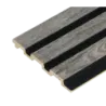 Greywood Black High Impact 3D Slat Wall Cladding 2400mm x 122mm x 12mm ,  - Cashbuild