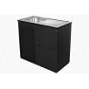 Cam Africa Knock Down Kitchen Unit 915 X 460 Includes Sink Black Powder Coated, Cam - Cashbuild