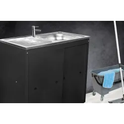 Cam Africa Knock Down Kitchen Unit 915 X 460 Includes Sink Black Powder Coated, Cam - Cashbuild