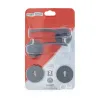 Fort Knox Anouk Matt Black Rose Handles & 2-lever Mortise Lock, FORT KNOX - Cashbuild