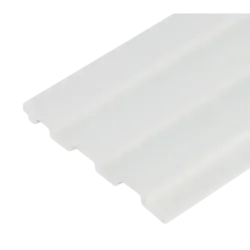 Italian White High Impact 3D Slat Wall Cladding 2400mm × 130mm × 7mm - Cashbuild
