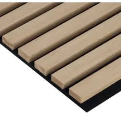 Sunlit Oak Acoustic 3D Slat Wall Cladding 2900mm x 280mm x 21mm - Cashbuild