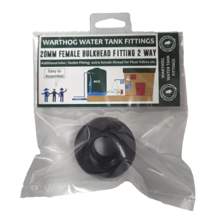 Warthog Bulkhead Fitting 20mm Female 2 Way