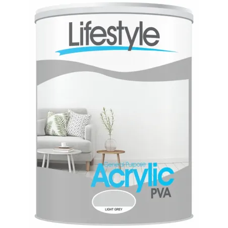 Excelsior Lifestyle Paint Pva 5L Grey - Cashbuild
