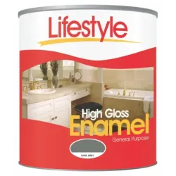 Excelsior Lifestyle Paint Gloss Enamel 1L Dark Grey