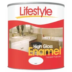 Excelsior Lifestyle Paint Gloss Enamel 1L White - Cashbuild