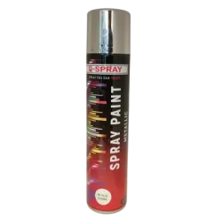 Q-Spray Paint Metallic Bright Chrome 300ml, Q-Spray - Cashbuild