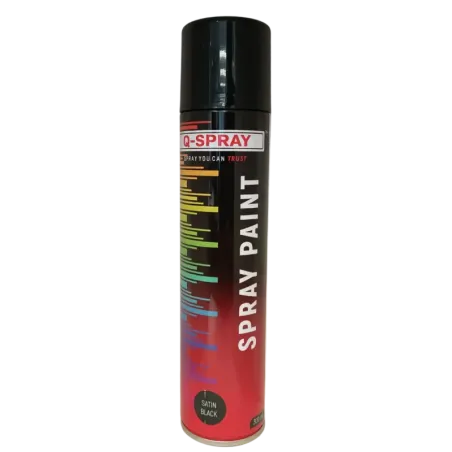 Q-Spray Paint Satin Black 300ml, Q-Spray - Cashbuild
