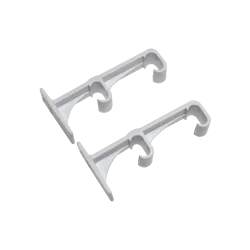 Curtain Track Plastic Double Brackets Quantity:2