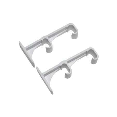 Curtain Track Plastic Double Brackets Quantity:2