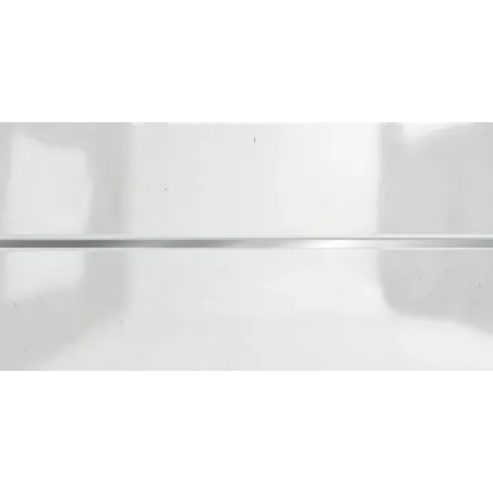 PVC Ceiling 250X3600X6mm High gloss white groove silver
